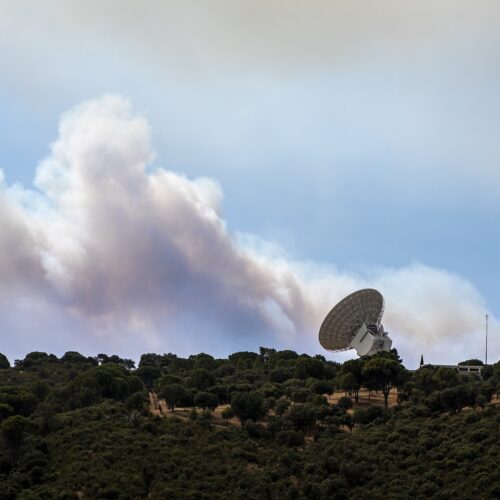 스페인 산불 NASA 안테나